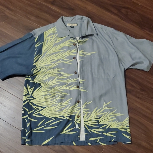 Tommy Bahama Other - Tommy Bahama Gray 100% Silk Shirt